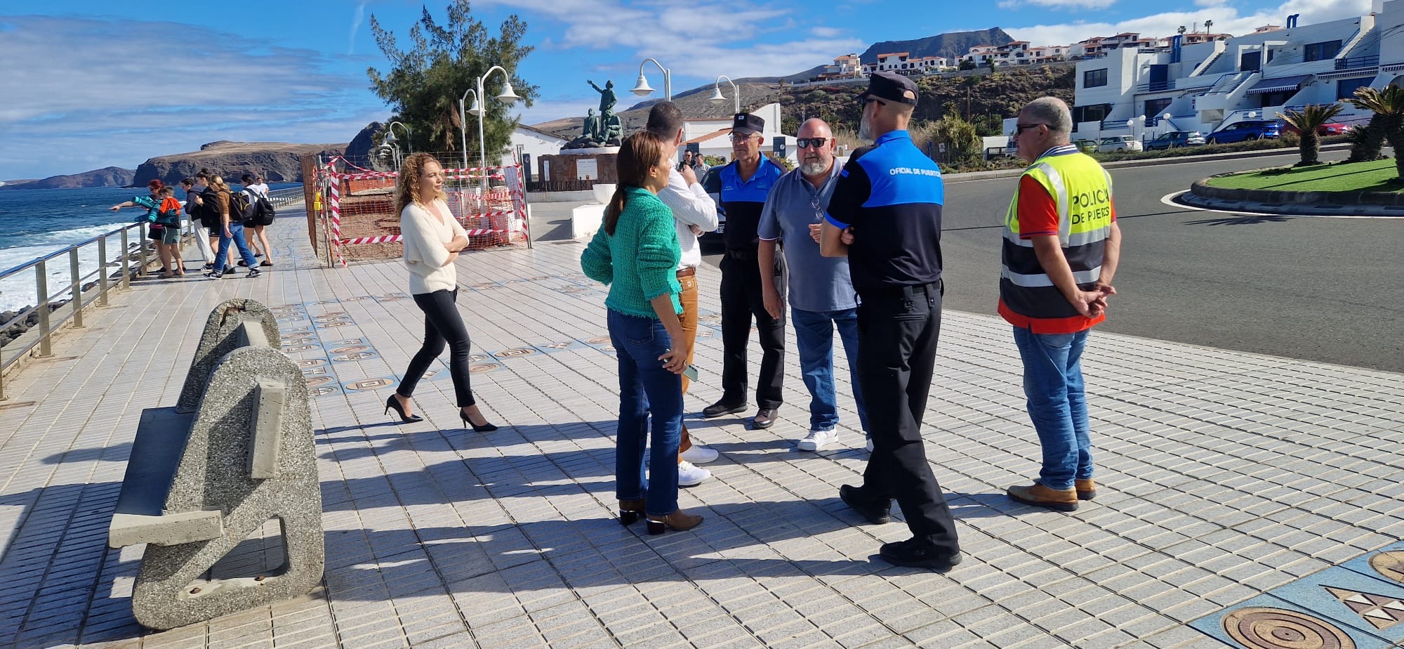 Visita del director de Puertos Canarios